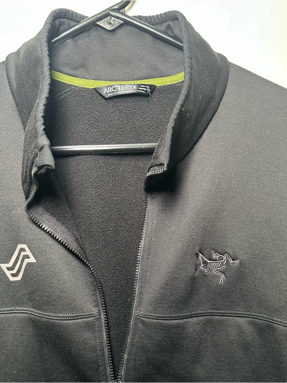 Arc'teryx Black Full Zip Softshell Jacket Custom LIQID Logo Stretch Fleece Lined - Picture 7 of 16